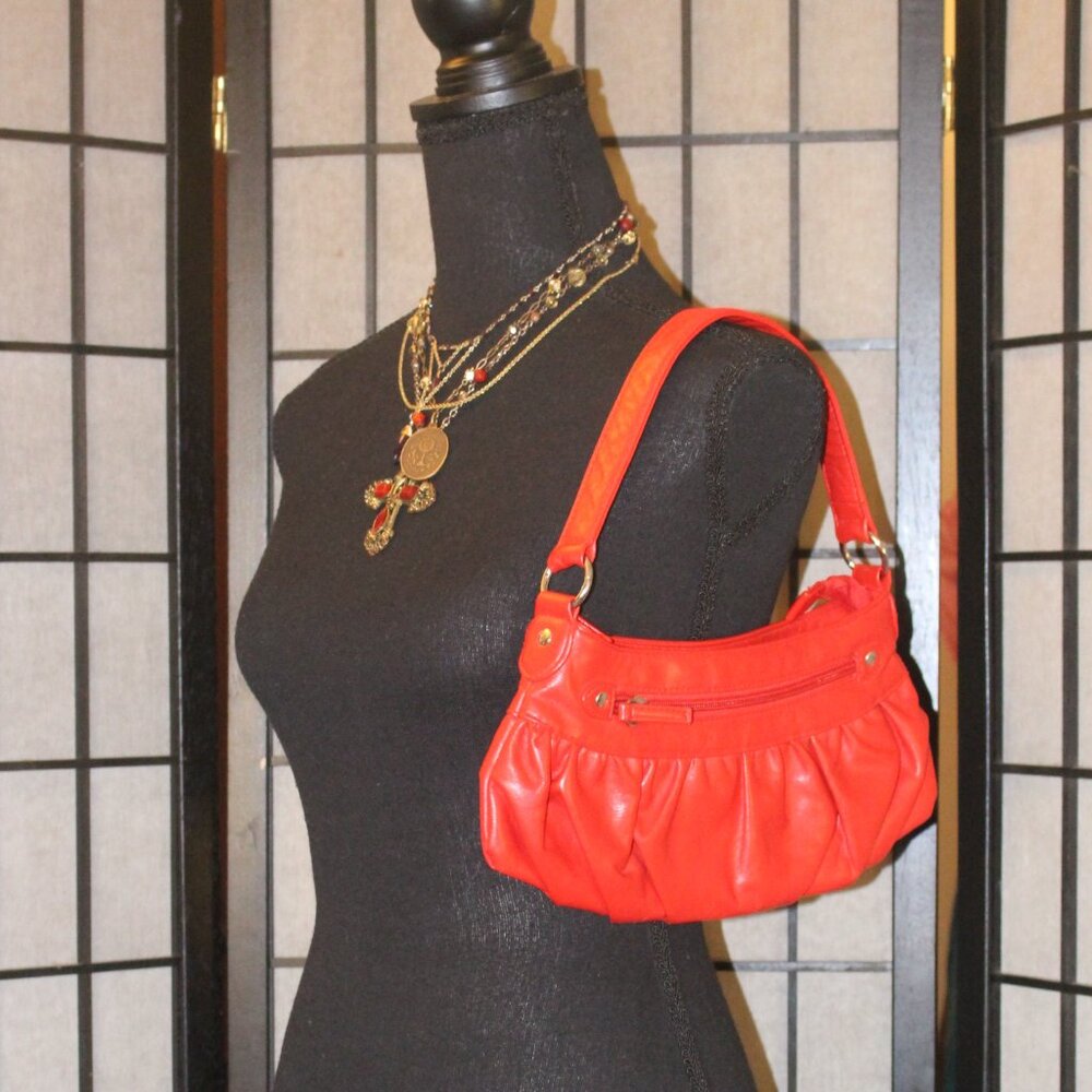 Vintage Purse - 2000’s Charlotte Russe Mini Shoulder Bag Cherry Red Summer Spr